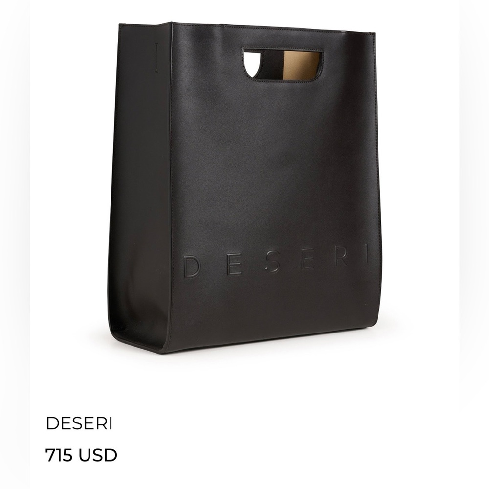 DESERI “Deseri” Leather Tote Bag